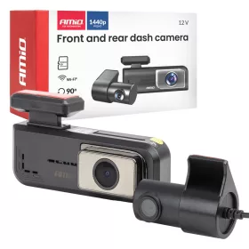   AMiO első-hátsó menetrögzítő kamera 2K + 1K WLAN 512 GB WIFI Full HD (04800)