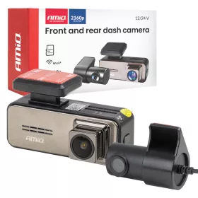   AMiO első-hátsó menetrögzítő kamera 4K + 2K WLAN 512 GB WIFI UHD (04801)