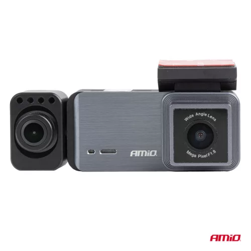 AMiO első-hátsó menetrögzítő kamera 4K + 1K + 2K WLAN WIFI UHD 512 GB (04802)