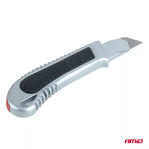 AMiO alumínium házas tapétavágó kés forgógombbal 100x18x0,5mm (04815)