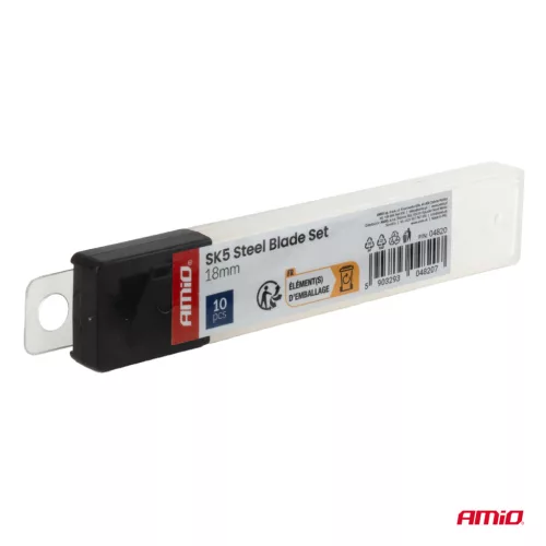 AMiO SK5 acél penge-készlet 100x18x0,5mm 10 db (04820)
