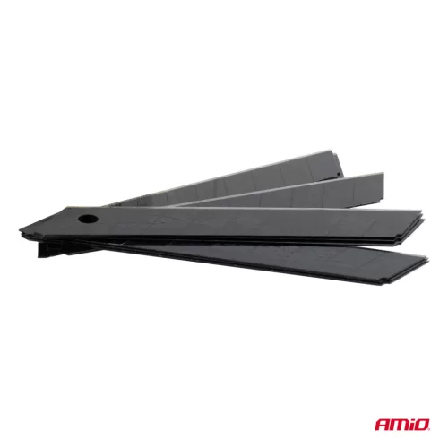 AMiO SK5 acél fekete penge-készlet 100x18x0,5mm 10 db (04821)