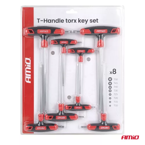 AMiO T markolatú Torx-kulcskészlet 8 db (04827)