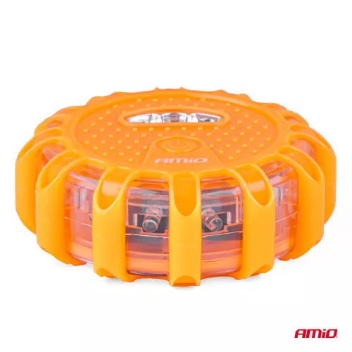 AMiO LED-es biztonsági jelzőlámpa 3xAAA IP65 12SMD + 3SMD (04828)
