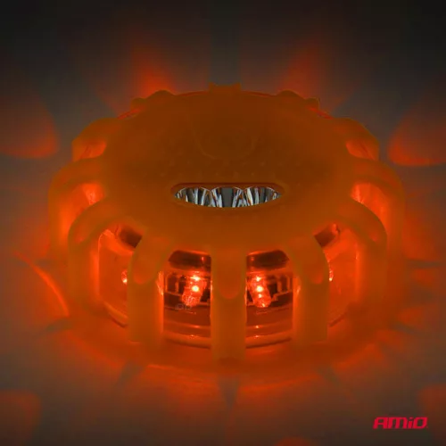 AMiO LED-es biztonsági jelzőlámpa 3xAAA IP65 12SMD + 3SMD (04828)