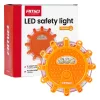 AMiO LED-es biztonsági jelzőlámpa 12SMD+3SMD 650mAh (04829)