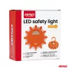 AMiO LED-es biztonsági jelzőlámpa 12SMD+3SMD 650mAh (04829)