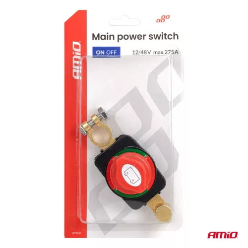 AMiO akkumulátor-főkapcsoló 12V-48V max. 275A (04830)