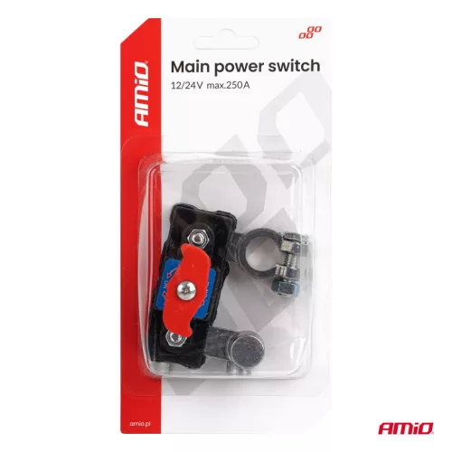 AMiO akkumulátor-főkapcsoló 12V 24V 250A (04831)