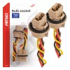 AMiO izzófoglalat T20 LED 12V W21/5W WY21/5W W3x16q 7443 2 db (04834)