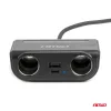 AMiO szivargyújtó-elosztó – töltő USB-C USB-A QC3.0 PD3.0 120W (04837)