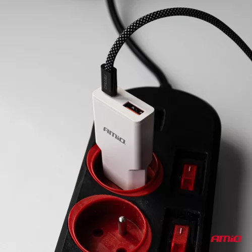 AMiO hálózati töltő 230V 20W GaN USB-C USB-A (04838)