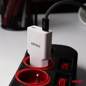 AMiO hálózati töltő 230V 30W GaN 2xUSB-C (04839)
