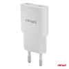 AMiO hálózati töltő 230V 30W GaN 2xUSB-C (04839)