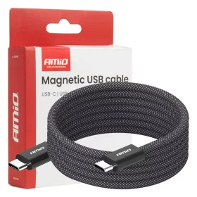 AMiO mágneses USB kábel USB-C – USB-C 60W 100cm (04840)