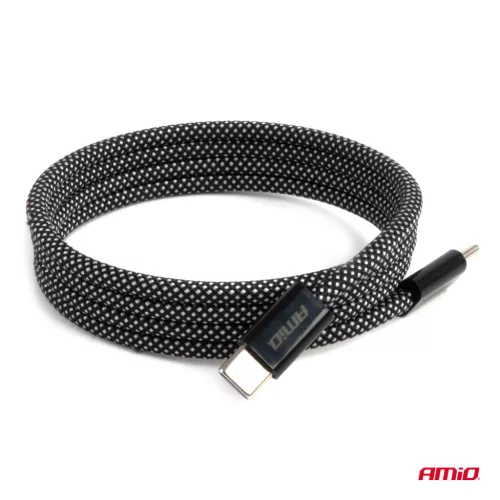 AMiO mágneses USB kábel USB-C – USB-C 60W 100cm (04840)