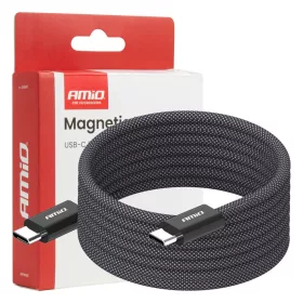 AMiO mágneses USB kábel USB-C – USB-C 60W 200cm (04841)