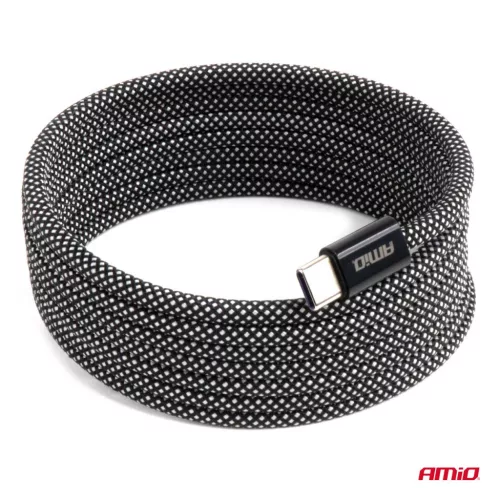 AMiO mágneses USB kábel USB-C – USB-C 60W 200cm (04841)