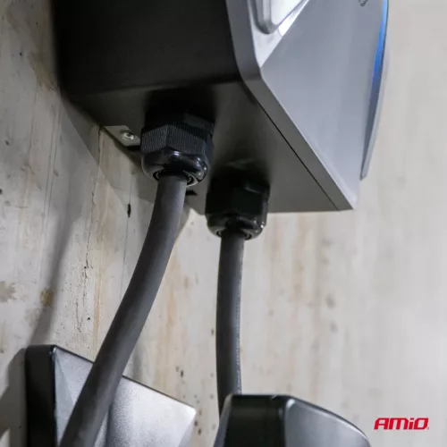 AMiO fali elektromosautó-töltő háromfázisú 22kW 32A 400V (04843)