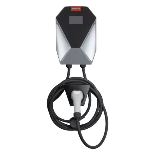 AMiO fali elektromosautó-töltő háromfázisú 22kW 32A 400V (04843)