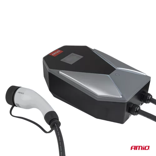 AMiO fali elektromosautó-töltő háromfázisú 22kW 32A 400V (04843)