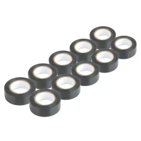   AMiO fekete PVC szigetelőszalagok készlet 10 db 19mm x 20m x 0.13mm (04844)