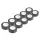 AMiO fekete PVC szigetelőszalagok készlet 10 db 19mm x 20m x 0.13mm (04844)
