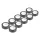 AMiO fekete PVC szigetelőszalagok készlet 10 db 19mm x 10m x 0.13mm (04845)