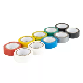   AMiO többszínű PVC szigetelőszalagok készlet 10 db 18mm x 5.5m x 0.13mm (04846)