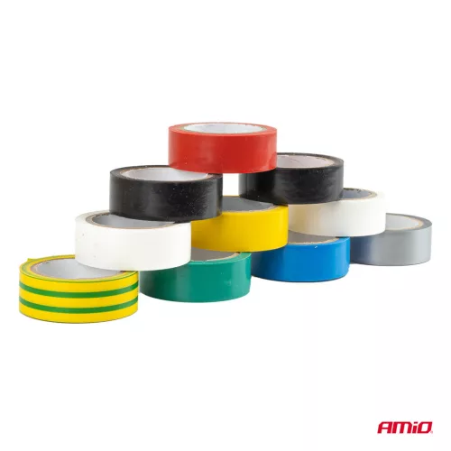 AMiO többszínű PVC szigetelőszalagok készlet 10 db 18mm x 5.5m x 0.13mm (04846)