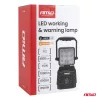 AMiO LED-es munka- és figyelmeztető lámpa 15W (BATT) (04865)