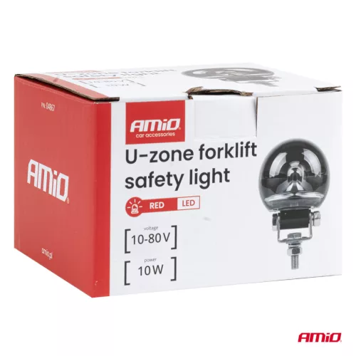 AMiO U alakú targoncabiztonsági jelzőlámpa, 10 W, 10–80 V (04867)