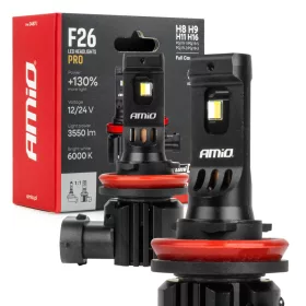   AMiO LED fényszóróizzók sorozat F26 PRO LumiTec LIMITED +130% DUO FULL CANBUS H8 H9 H11 H16 12V 24V (04873)