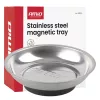 AMiO rozsdamentes acél mágneses alkatrésztálca 110mm (04914)