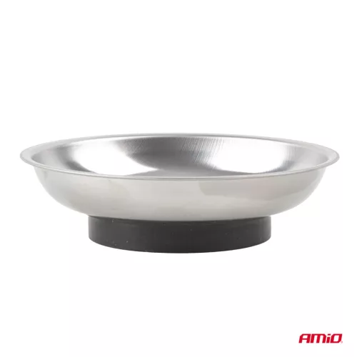 AMiO rozsdamentes acél mágneses alkatrésztálca 110mm (04914)