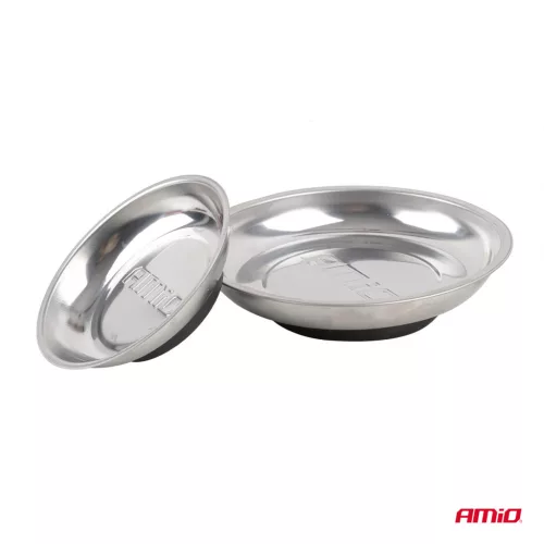 AMiO rozsdamentes acél mágneses alkatrésztálca készlet 110mm 150mm (04916)