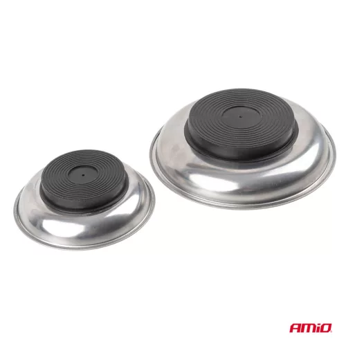 AMiO rozsdamentes acél mágneses alkatrésztálca készlet 110mm 150mm (04916)