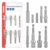 AMiO fúrógéphez való dugókulcs-átalakítók 9el. 1/4", 3/8", 1/2" (04931)