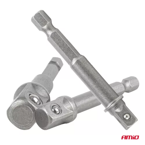 AMiO dugókulcs- és bitkészlet 3el. 1/4" 3/8" 1/2" (04933)
