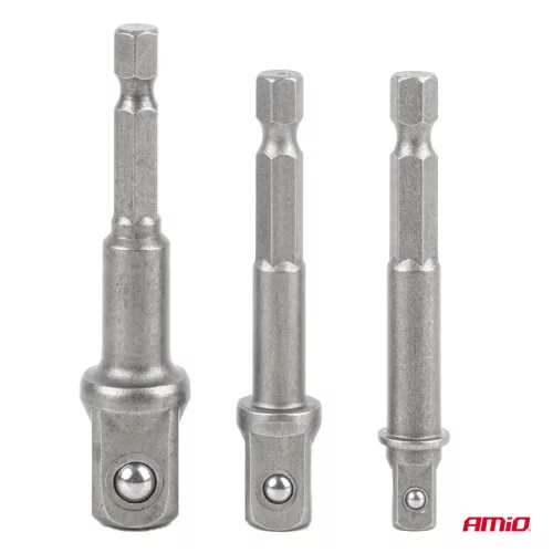 AMiO dugókulcs- és bitkészlet 3el. 1/4" 3/8" 1/2" (04933)
