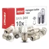 AMiO halogénizzók T4W 24V 4W BA9S 10 db (04945)