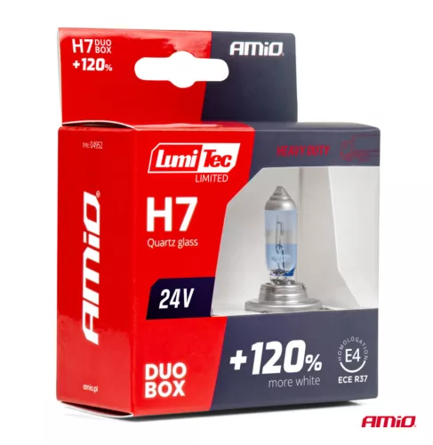AMiO halogénizzók H7 24V 70W LumiTec LIMITED +120% DUO (04952)