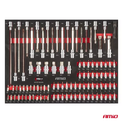 AMiO szerszámos szekrény – 258 db szerszám készlet 1080x460x890mm (04988)