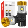 AMiO LED izzók CANBUS T10 3030 4SMD + 3020 1SMD fehér 12/24V (04990)