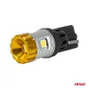 AMiO LED izzók CANBUS T10 3030 4SMD + 3020 1SMD fehér 12/24V (04990)