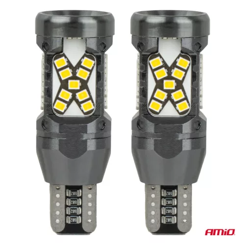 AMiO LED izzók CANBUS T15 2016 45SMD fehér 12/24V (04992)
