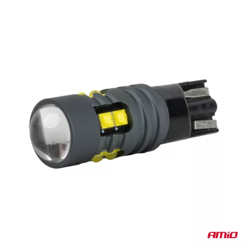 AMiO LED izzók STANDARD T10 2525 10SMD fehér 12/24V (04993)