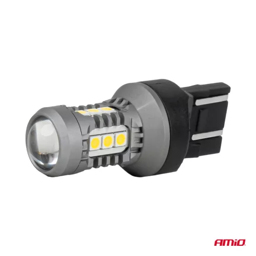 AMiO LED izzók STANDARD 7443 W21/5W 3030 15SMD fehér 12/24V (04998)