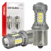 AMiO LED izzók STANDARD BAU15S PY21W 3030 15SMD fehér 12/24V (05001)