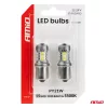 AMiO LED izzók STANDARD BAU15S PY21W 3030 15SMD fehér 12/24V (05001)